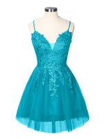 Applique Soft Tulle Mini Dress 