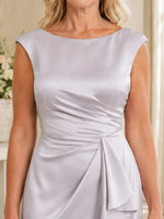 A-Line Silk-Like Mother of the Bride Dress