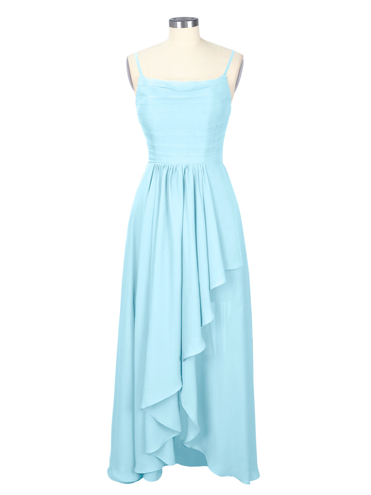 Spaghetti Asymmetrical Bridesmaid Dress 