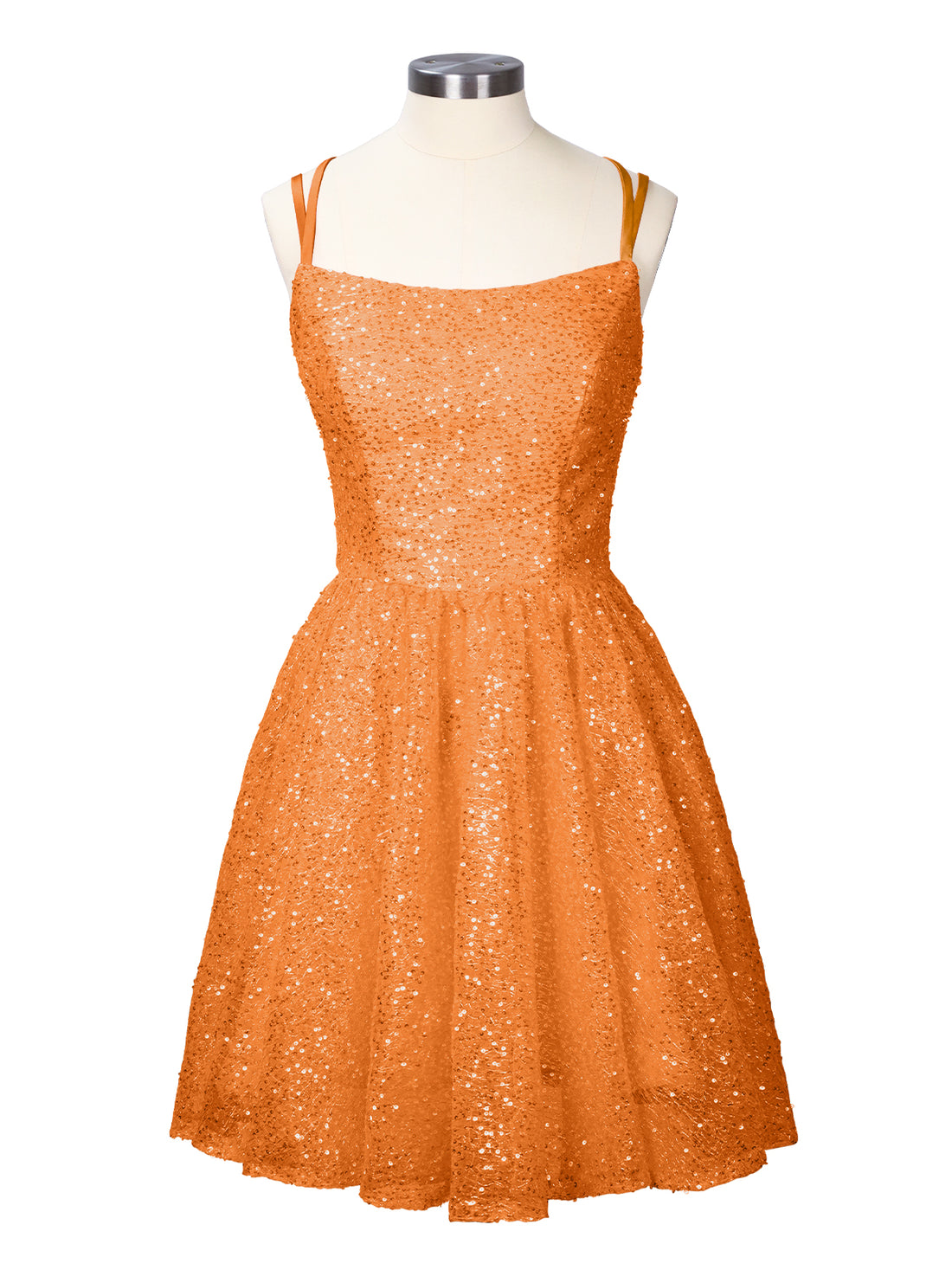 Sparkly Sequined A-line Mini Dress 