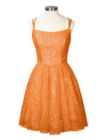 Sparkly Sequined A-line Mini Dress 