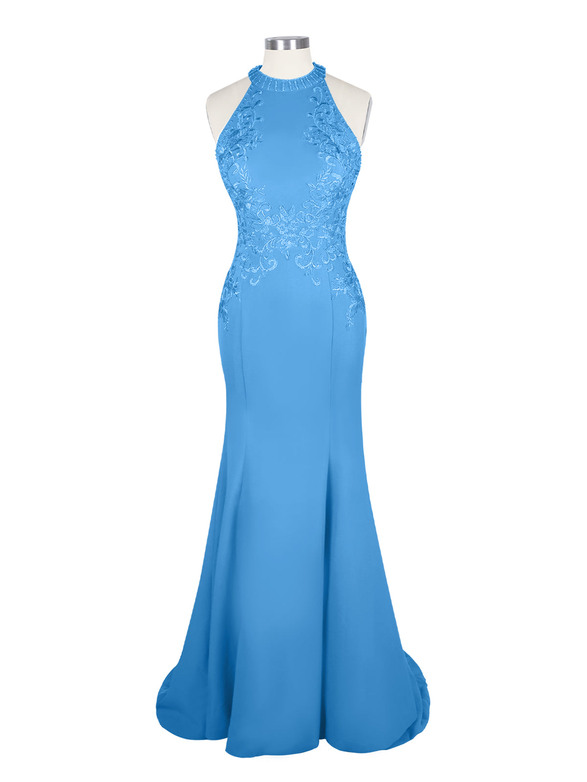 Halter Neckline Trumpet Dress 