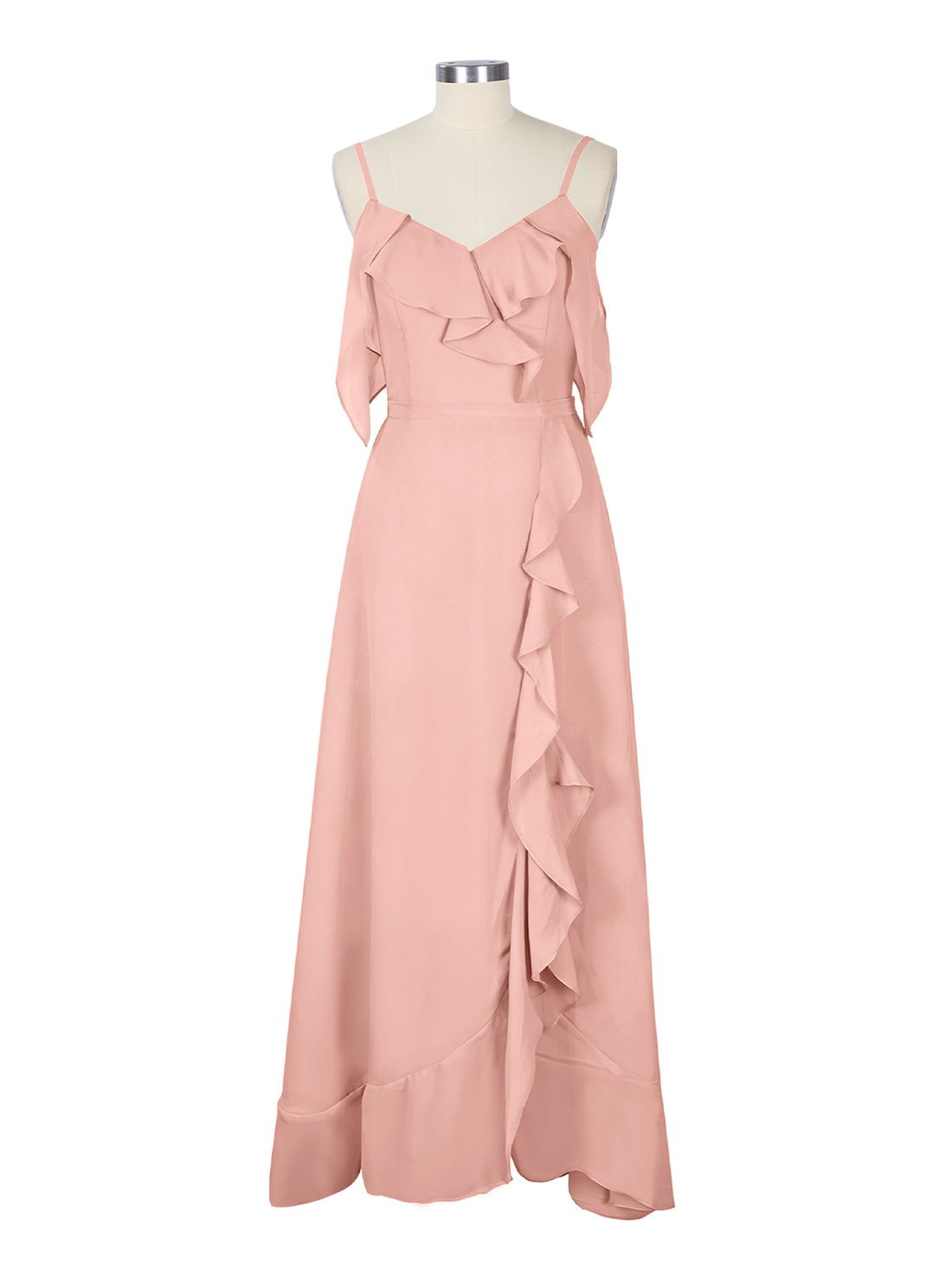 Flowy Spaghetti Bridesmaid Dress 