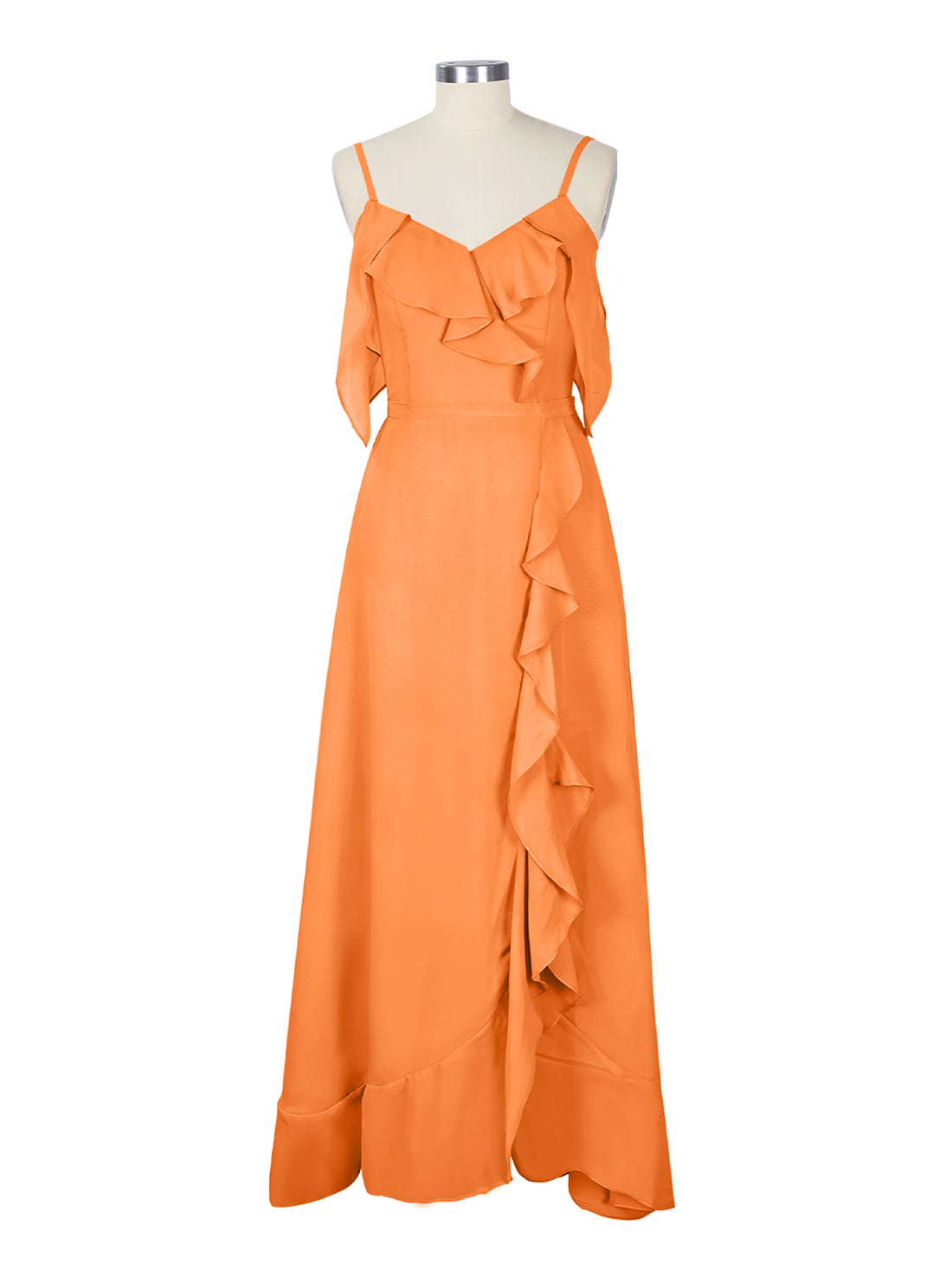 Flowy Spaghetti Bridesmaid Dress 