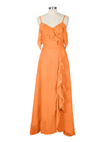 Flowy Spaghetti Bridesmaid Dress 