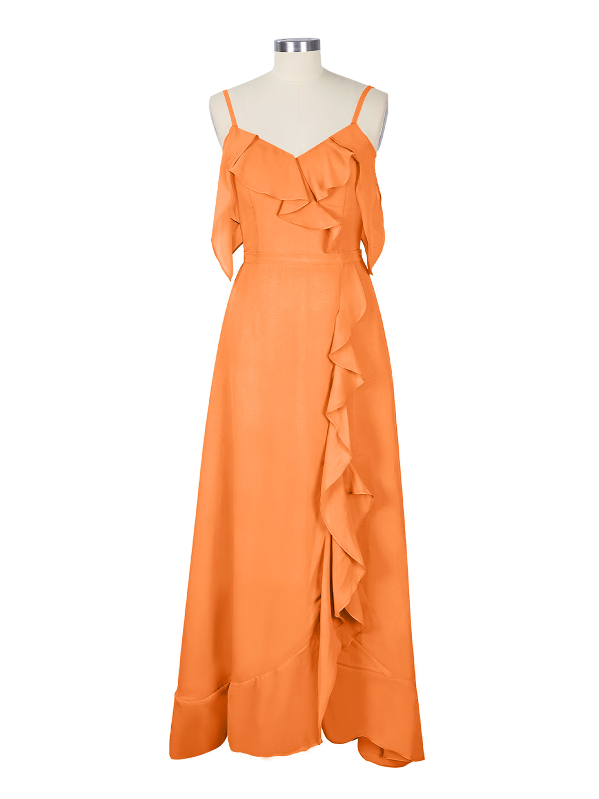Flowy Spaghetti Bridesmaid Dress 