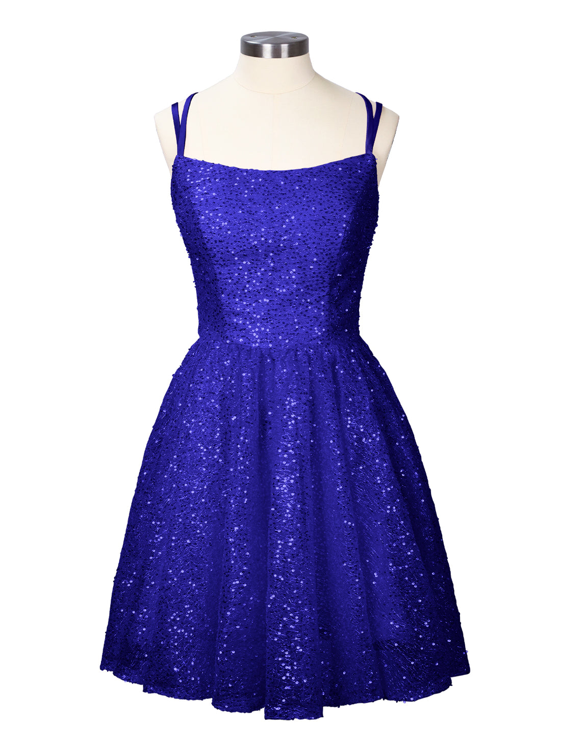 Sparkly Sequined A-line Mini Dress 