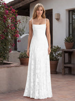 Jacquard Prom Dress with Lace-Up Open Back 