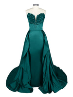 Strapless Sequin Prom Dress 