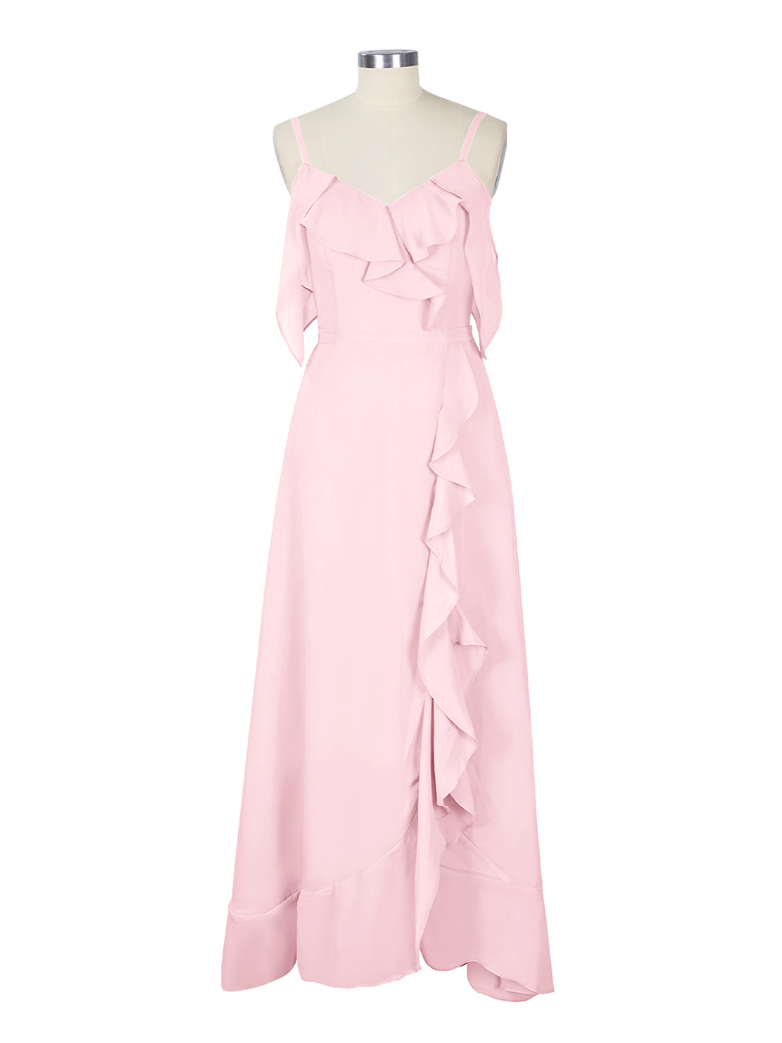 Flowy Spaghetti Bridesmaid Dress 