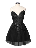 Applique Soft Tulle Mini Dress 