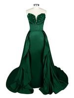 Strapless Sequin Prom Dress 