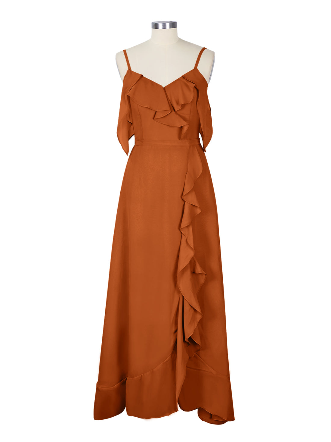 Flowy Spaghetti Bridesmaid Dress 