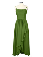 Spaghetti Asymmetrical Bridesmaid Dress 