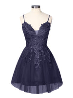 Applique Soft Tulle Mini Dress 