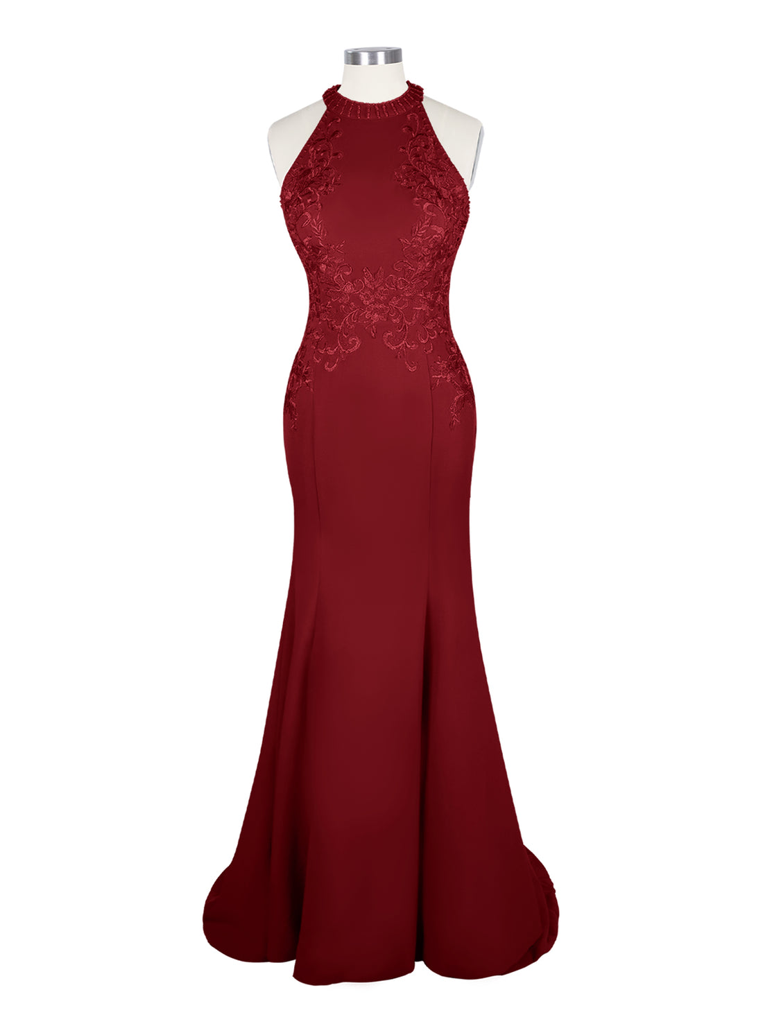 Halter Neckline Trumpet Dress 