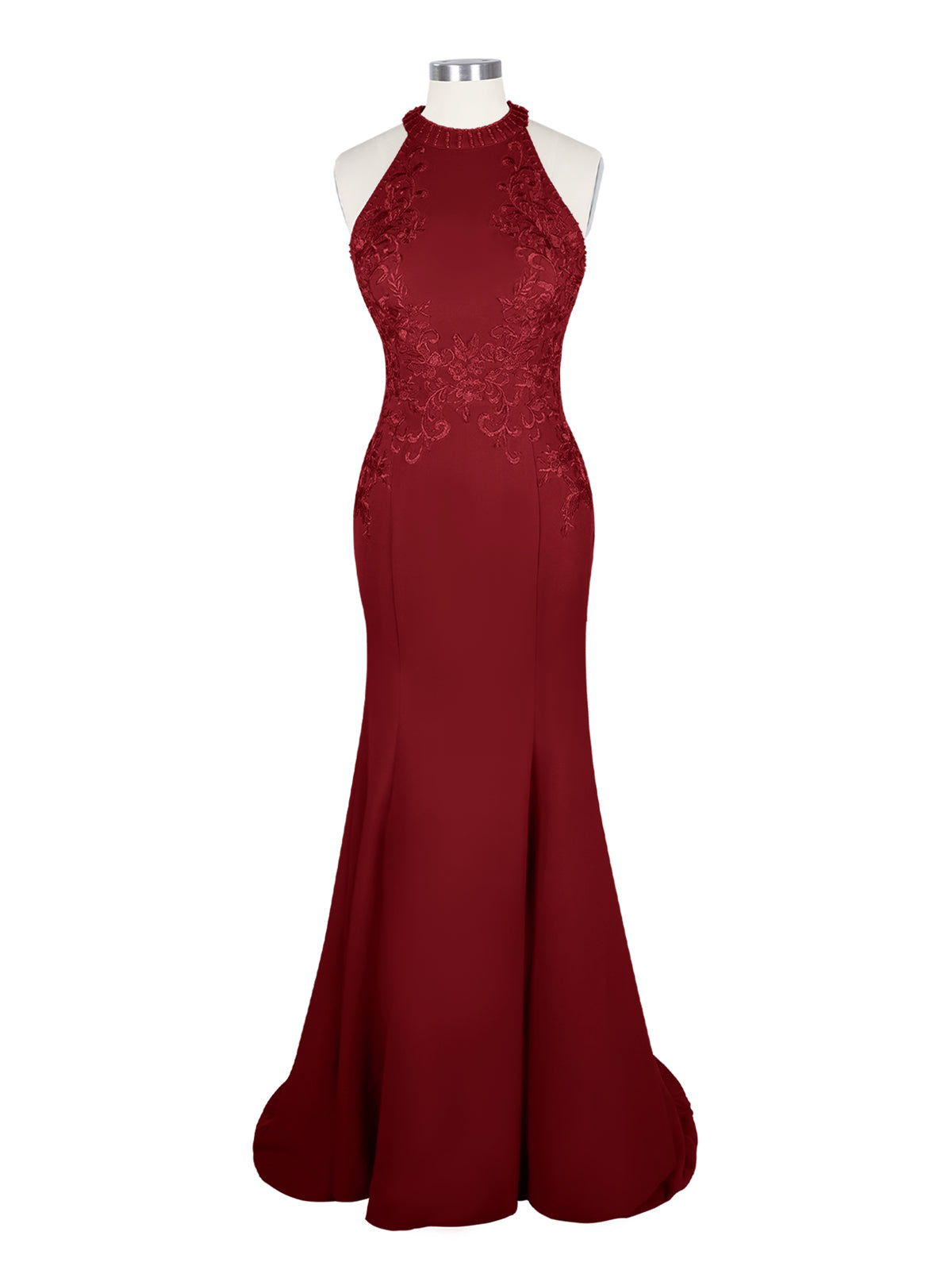 Halter Neckline Trumpet Dress 