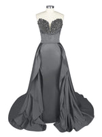 Strapless Sequin Prom Dress 