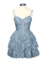 Sequin Appliques Mini Dress 
