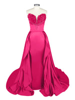 Strapless Sequin Prom Dress 