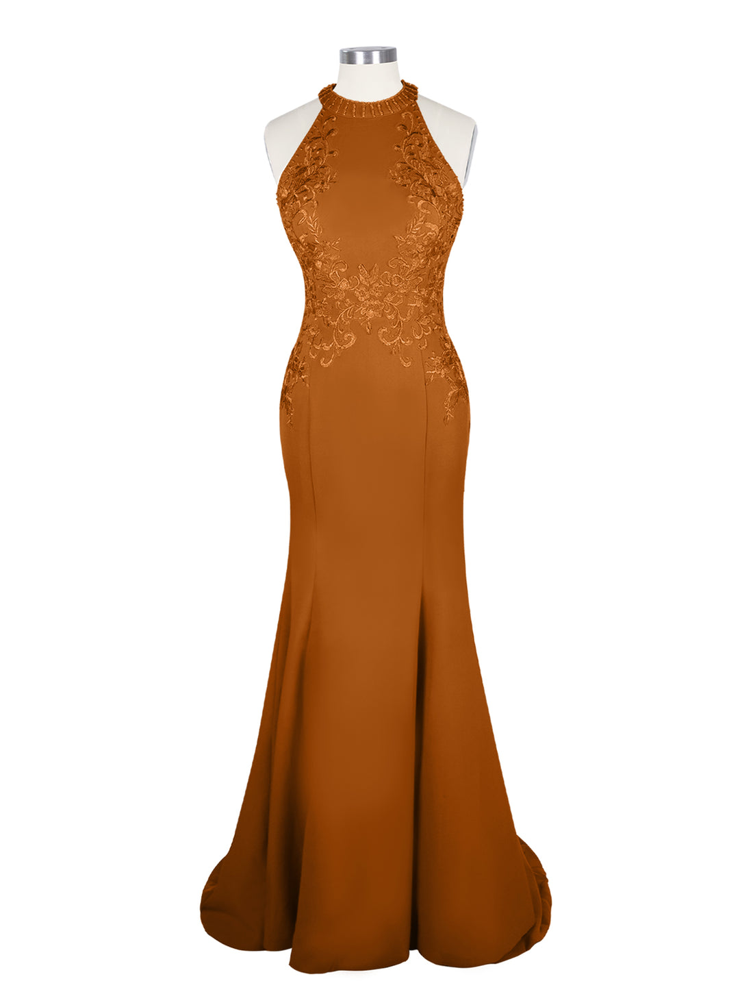 Halter Neckline Trumpet Dress 