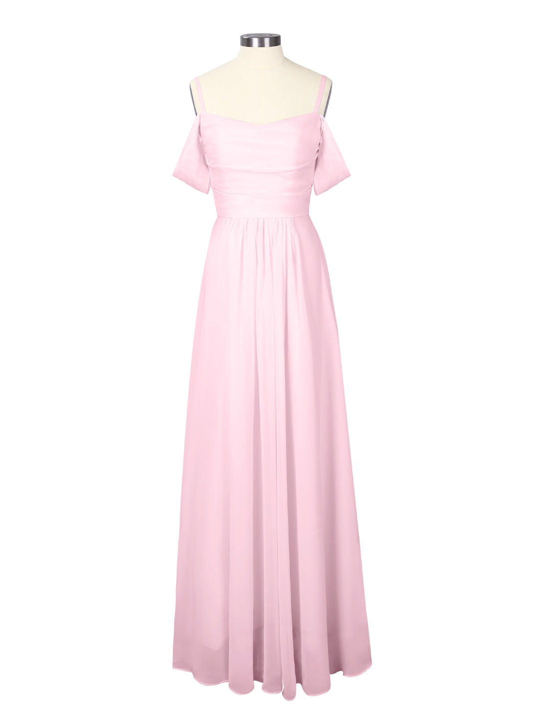 Off the Shoulder Brideamaid Dress #Bright Pink