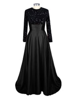 Sequin Jewel Neckline Prom Dress 