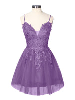 Applique Soft Tulle Mini Dress 