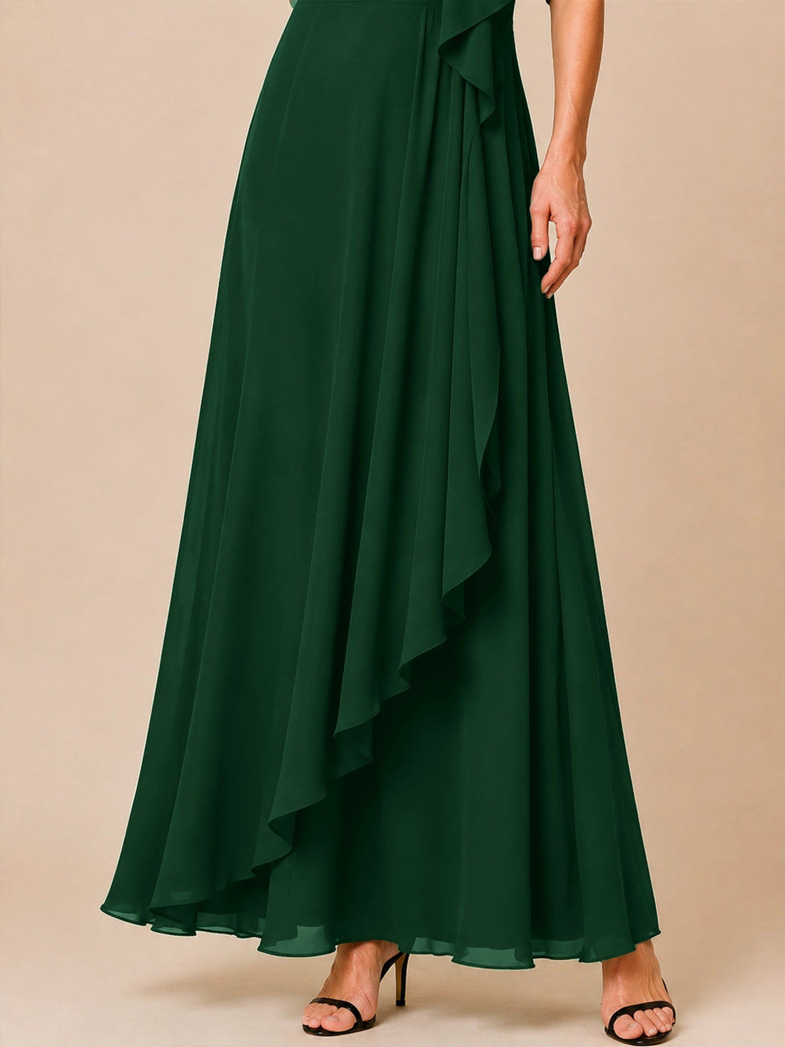 Two-piece Mother of the Bride Dress with Ruffle Design