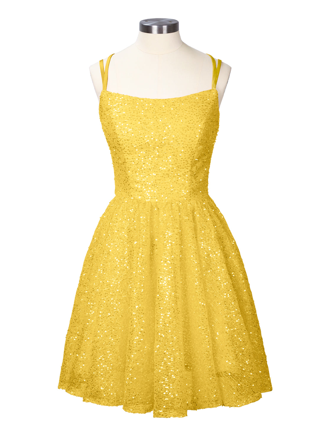 Sparkly Sequined A-line Mini Dress 