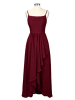 Spaghetti Asymmetrical Bridesmaid Dress 