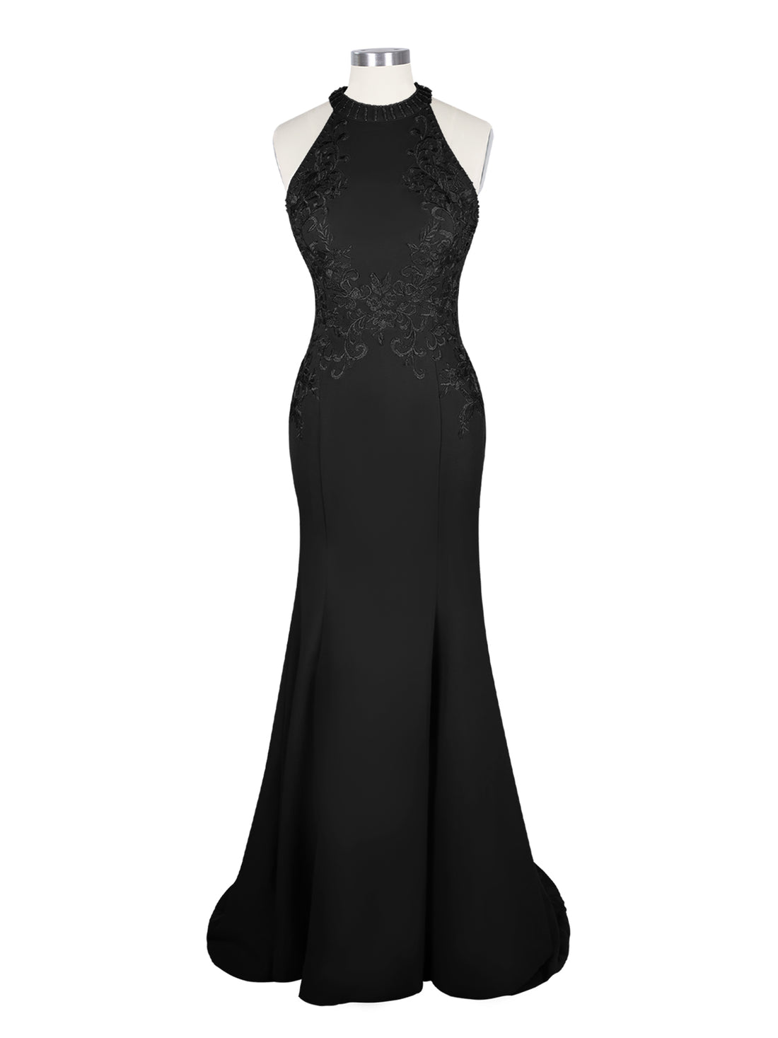 Halter Neckline Trumpet Dress 
