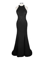 Halter Neckline Trumpet Dress 