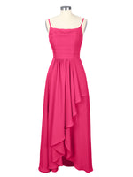Spaghetti Asymmetrical Bridesmaid Dress 