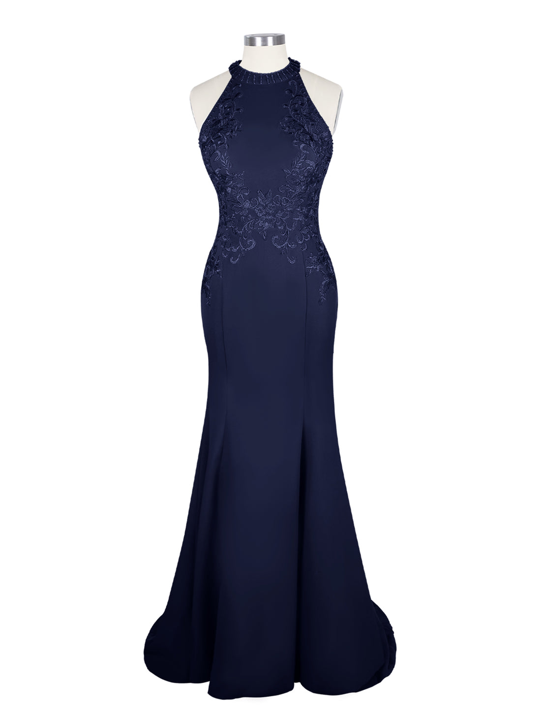 Halter Neckline Trumpet Dress 