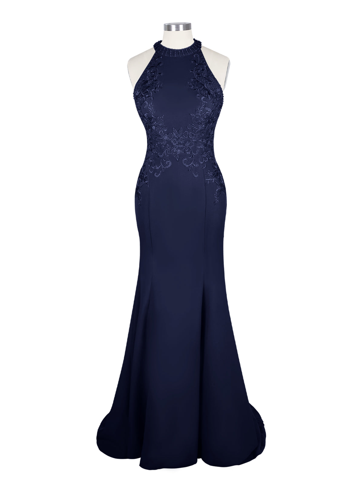 Halter Neckline Trumpet Dress 