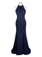 Halter Neckline Trumpet Dress 
