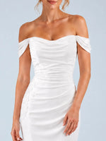 Off-the-Shoulder Wedding Dress with Appliques