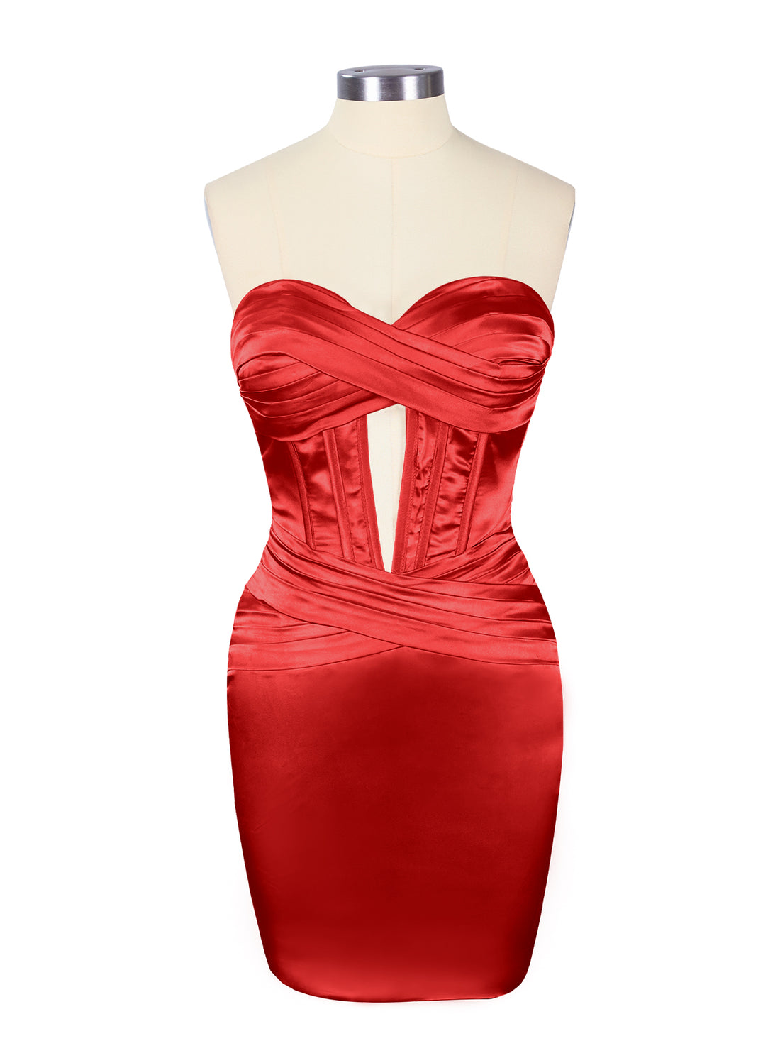 Sweetheart Corset Cutout Mini Dress 