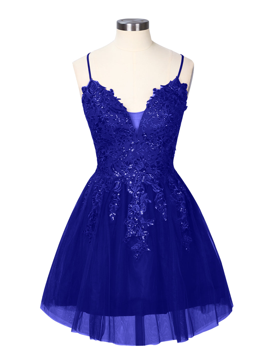 Applique Soft Tulle Mini Dress 