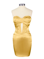 Sweetheart Corset Cutout Mini Dress 