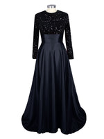 Sequin Jewel Neckline Prom Dress 