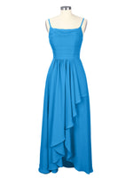 Spaghetti Asymmetrical Bridesmaid Dress 