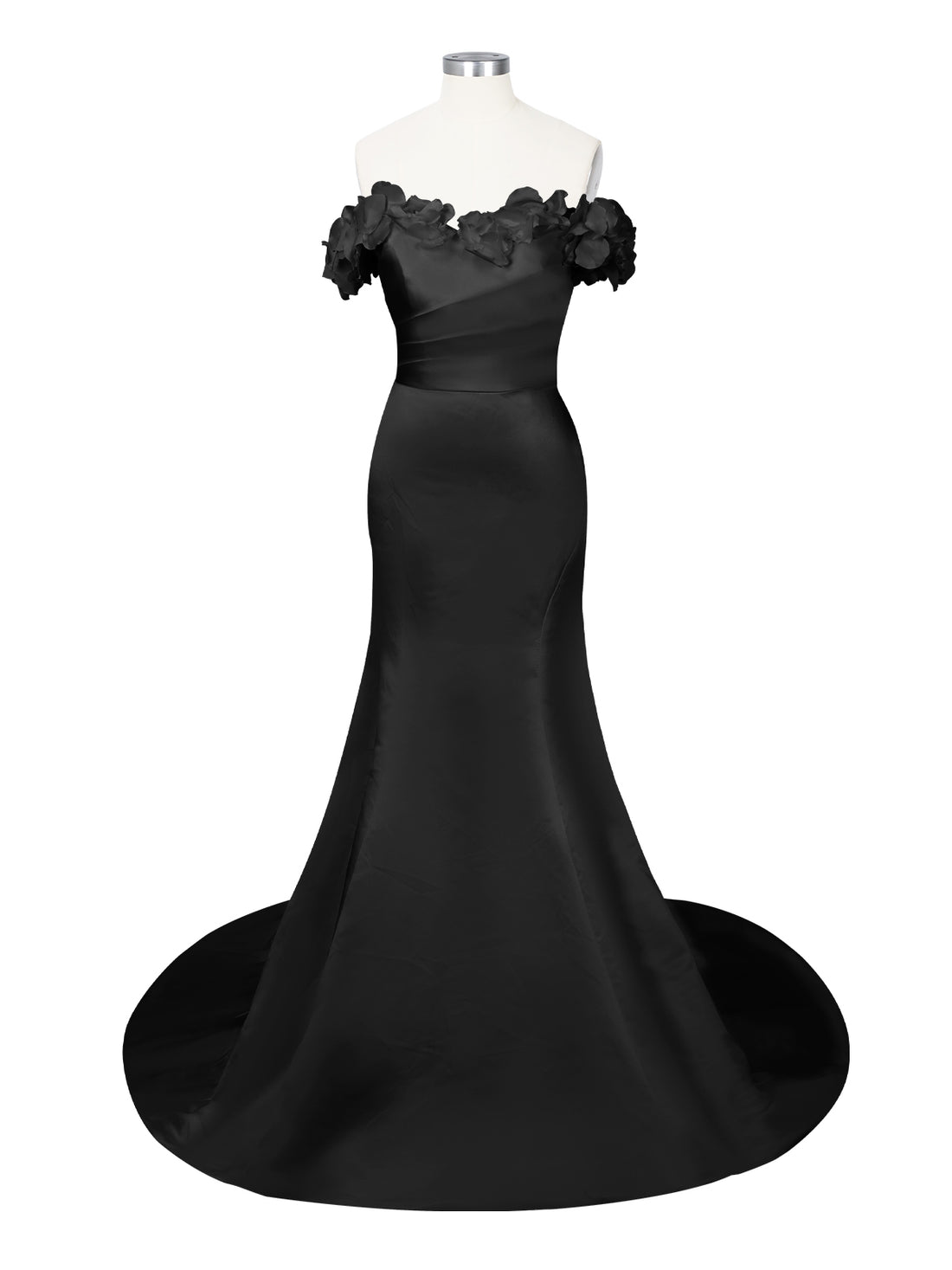 3D Floral Sheath Wedding Dress 