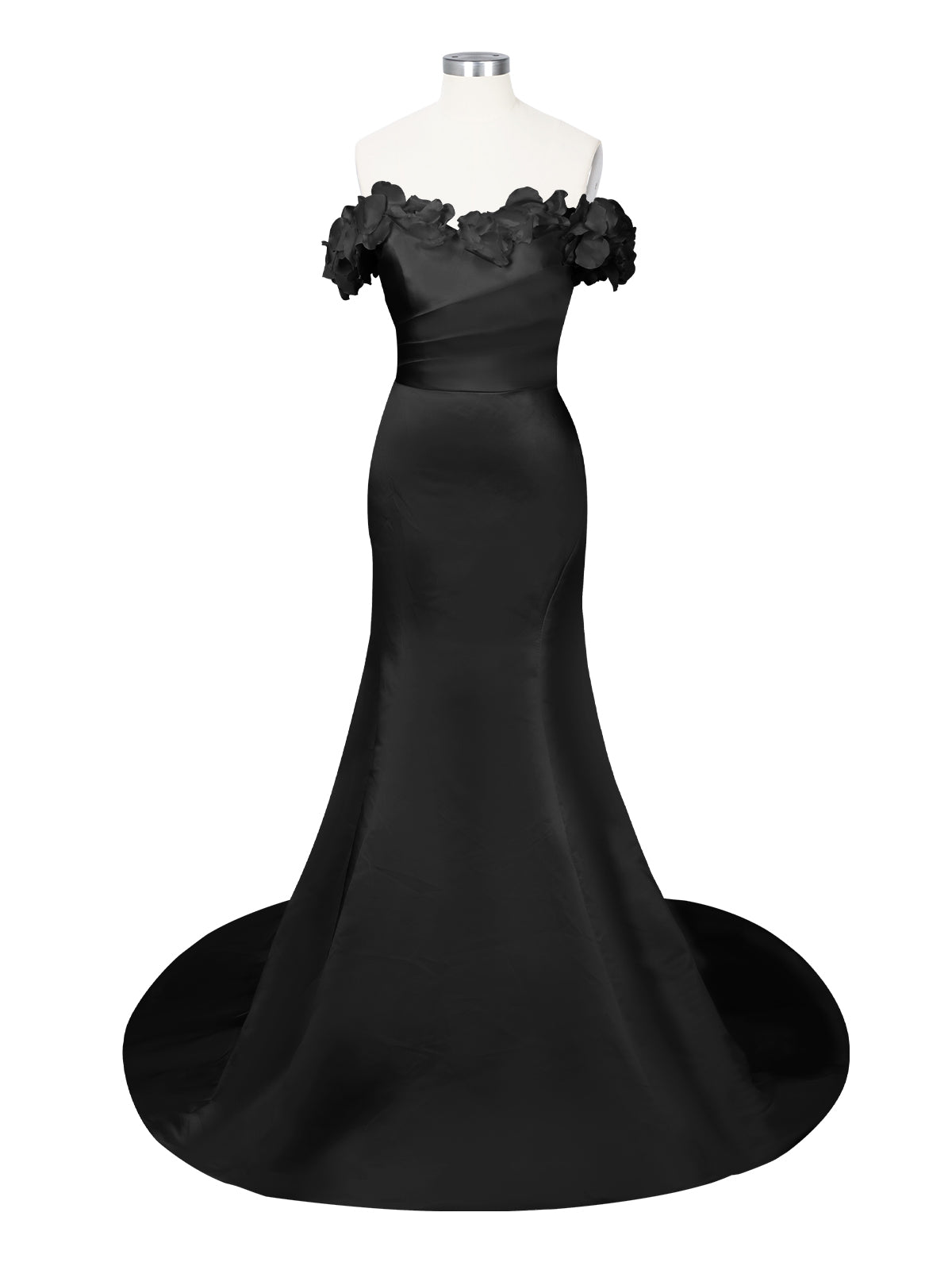 3D Floral Sheath Wedding Dress 
