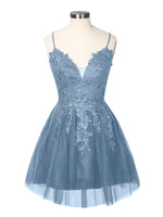 Applique Soft Tulle Mini Dress 