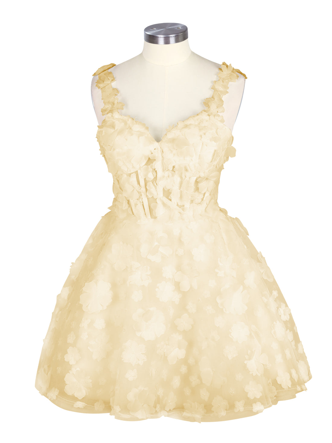 Sweetheart 3D Flower Wedding Dress 