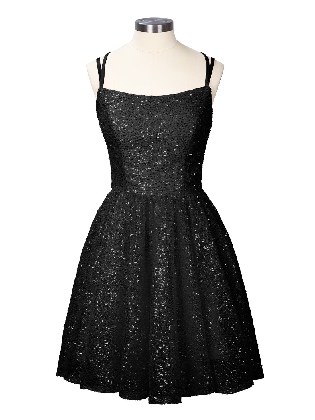 Sparkly Sequined A-line Mini Dress 