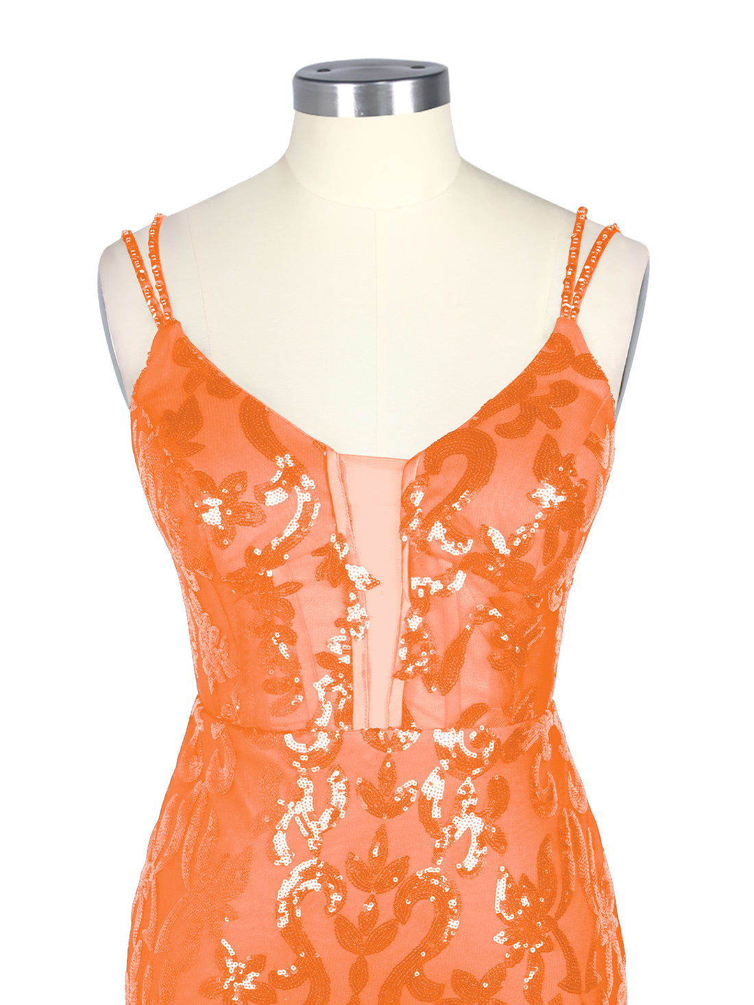 Double Spaghetti Bodycon Mini Dress 