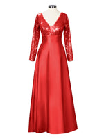 Long Sleeveless Sequin Prom Dress 